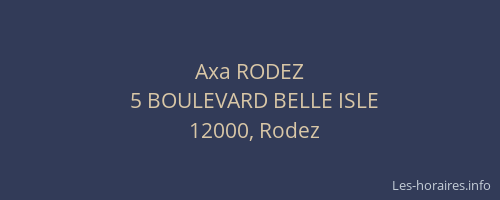 Axa RODEZ