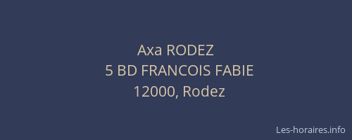 Axa RODEZ