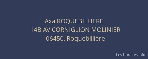 Axa ROQUEBILLIERE