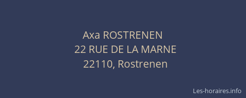Axa ROSTRENEN