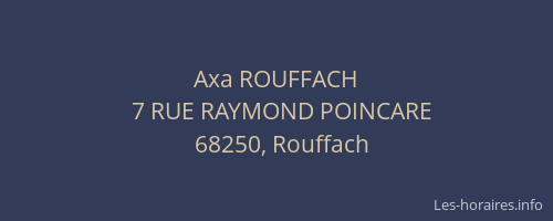 Axa ROUFFACH