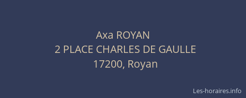 Axa ROYAN