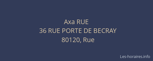 Axa RUE