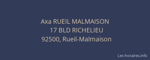 Axa RUEIL MALMAISON