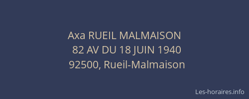 Axa RUEIL MALMAISON