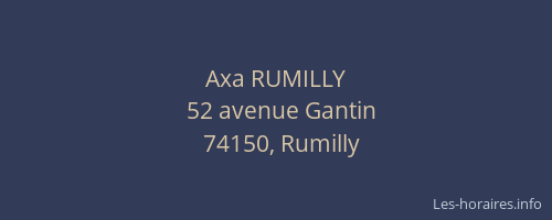 Axa RUMILLY