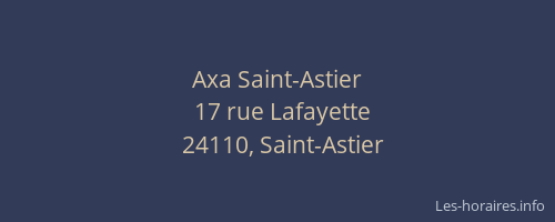 Axa Saint-Astier
