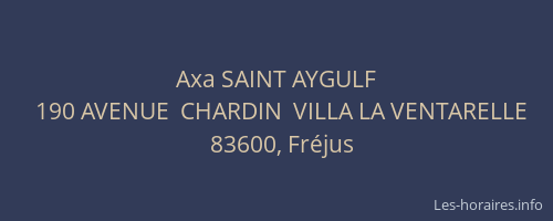 Axa SAINT AYGULF