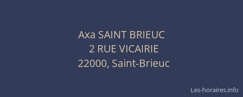 Axa SAINT BRIEUC