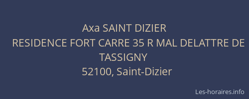 Axa SAINT DIZIER