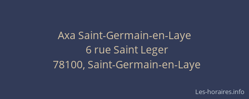 Axa Saint-Germain-en-Laye