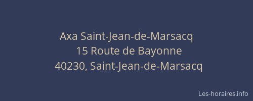 Axa Saint-Jean-de-Marsacq