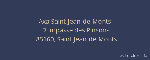 Axa Saint-Jean-de-Monts
