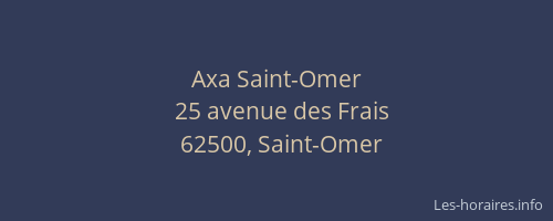 Axa Saint-Omer