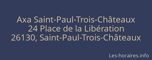 Axa Saint-Paul-Trois-Châteaux