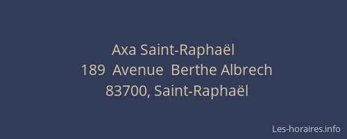 Axa Saint-Raphaël