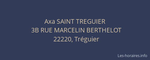 Axa SAINT TREGUIER