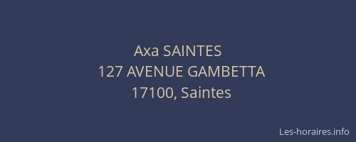 Axa SAINTES