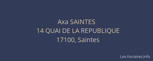 Axa SAINTES