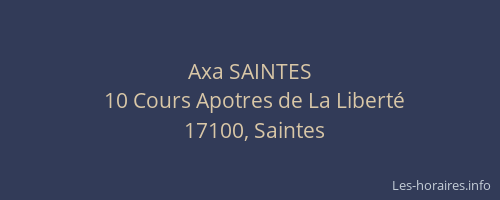 Axa SAINTES