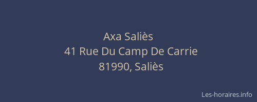 Axa Sali&egrave;s