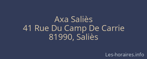 Axa Saliès