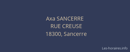 Axa SANCERRE