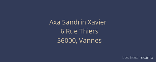 Axa Sandrin Xavier