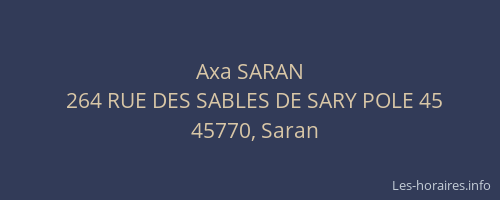 Axa SARAN
