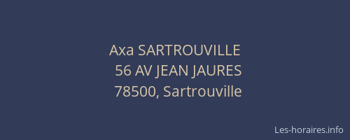 Axa SARTROUVILLE