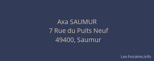 Axa SAUMUR