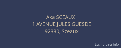 Axa SCEAUX