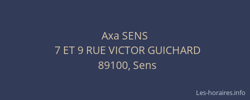 Axa SENS