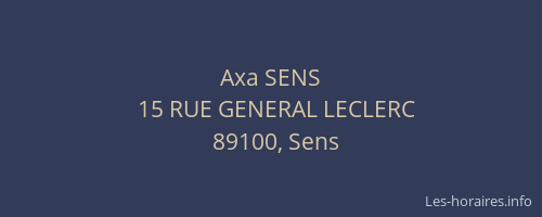 Axa SENS