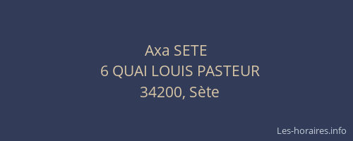 Axa SETE