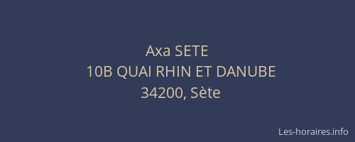 Axa SETE