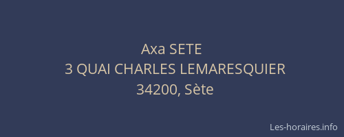 Axa SETE