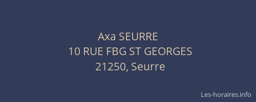 Axa SEURRE