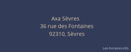 Axa Sèvres