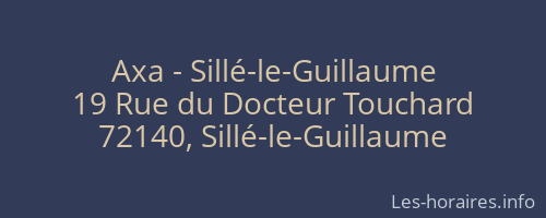 Axa - Sillé-le-Guillaume