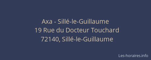Axa - Sill&eacute;-le-Guillaume