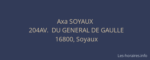 Axa SOYAUX