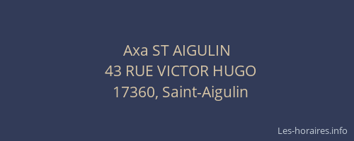Axa ST AIGULIN