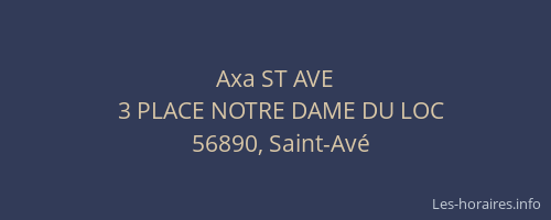 Axa ST AVE