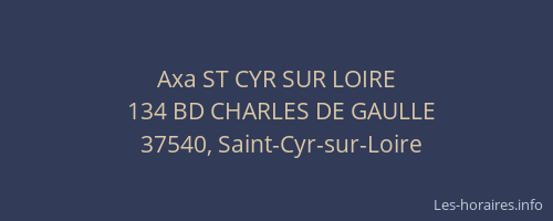 Axa ST CYR SUR LOIRE