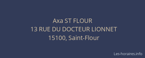 Axa ST FLOUR
