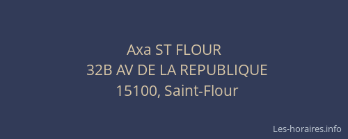 Axa ST FLOUR