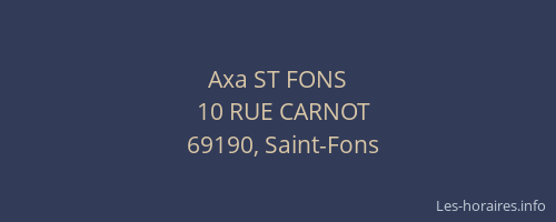 Axa ST FONS