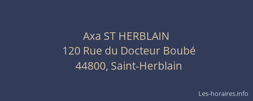 Axa ST HERBLAIN