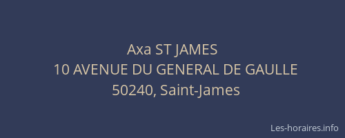 Axa ST JAMES